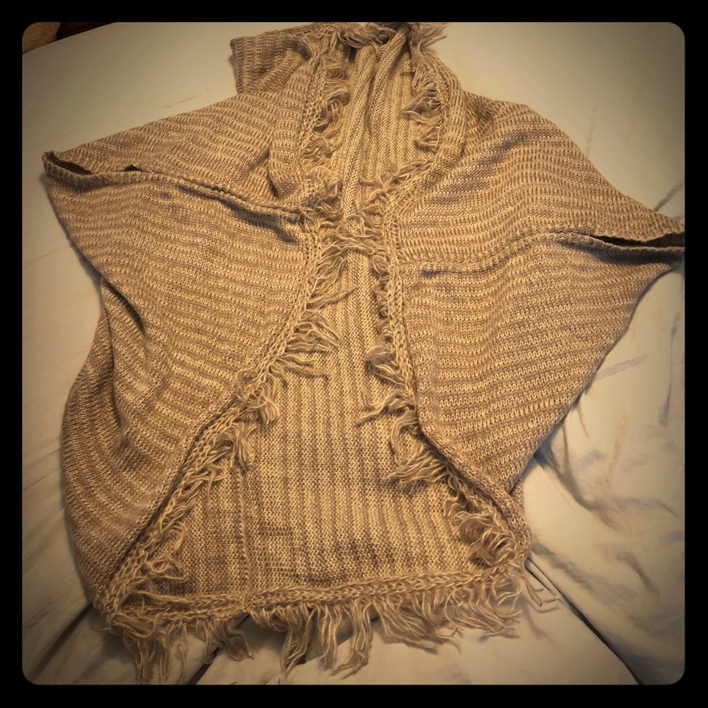 Kimono wrap cardigan.